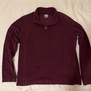 Columbia Maroon Quarter-Zip Pullover